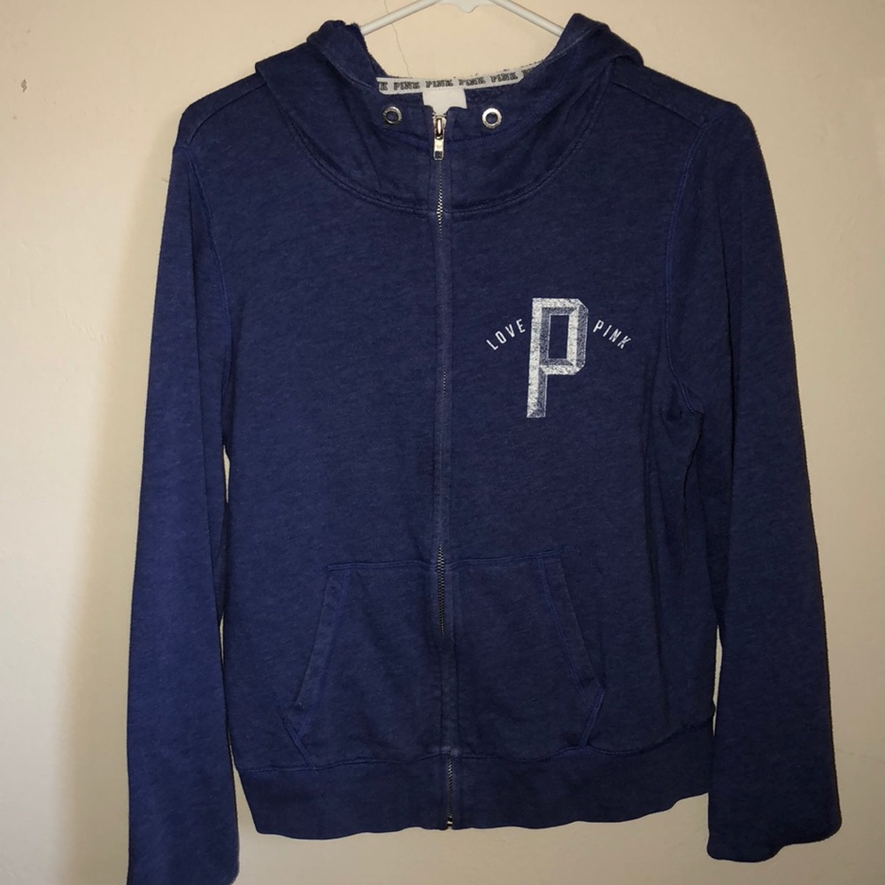 Pink zip up hoodie